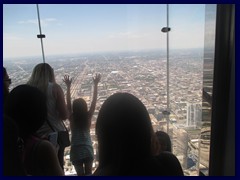 Views from Sears Tower 70  - Skydeck Ledge